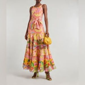 Farm Rio Mixed Prints Maxi Dress New with Tags